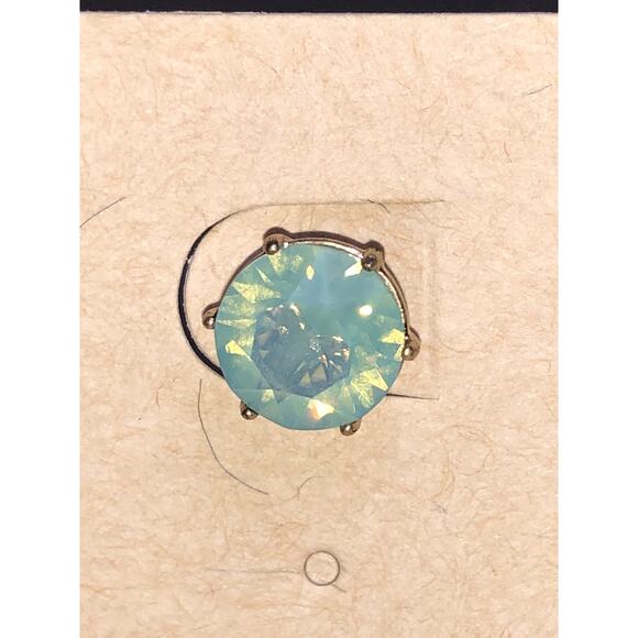 CHLOE + ISABEL aqua crystal stud earrings - E015A - Picture 2 of 3